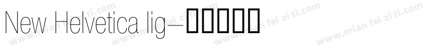 New Helvetica lig字体转换